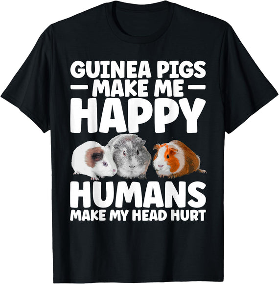 Guinea Pig Gift Guinea Pig Accessories & Stuff Funny Guinea Pig Clothes Men Women Rodent Guinea Pig Lover T-Shirt - Black