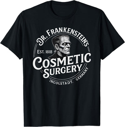 Dr. Frankenstein's Cosmetic Surgery Halloween Tee Dr. Frankenstein's Cosmetic Surgery Funny Halloween Monster T-Shirt