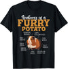 Funny Guinea Pig Shirts Anatomy of A Furry Potato - Guinea Pig Animal Rodent Lover T-Shirt - Black