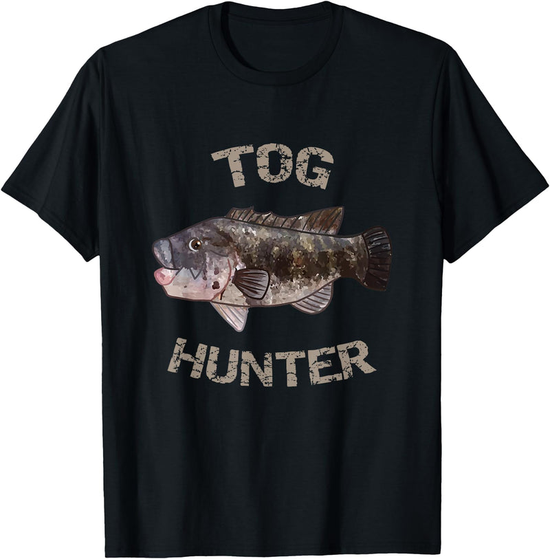 Tautog Blackfish Shirts Tog Hunter | Blackfish T-Shirt | Tautog Shirt T-Shirt - Black