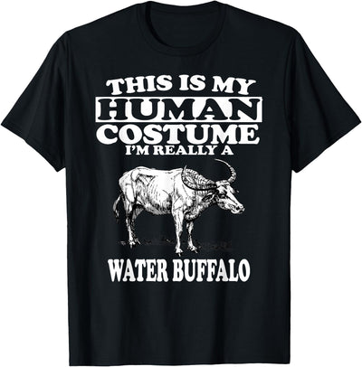 Cow Human Costume I'm Really a Water Buffalo T-Shirt