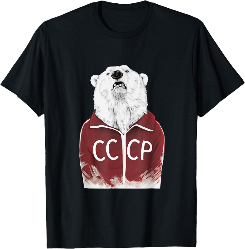 Check out my other RUSSIA T-shirts Russian Bear T-shirt Russia Shirt CCCP Soviet Union USSR Tee T-Shirt - Black