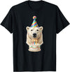 Birthday Party Polar Bear Polar Bear Birthday T-Shirt - Black