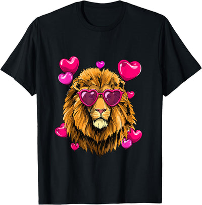 Valentines Day Lion Funny Lion Lover T-Shirt