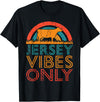Funny Jersey Gift for Men & Women Cow Vibes Only - Cow Breeder Jersey Cattle Farmer T-Shirt - Black