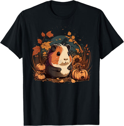 Pumpkin Guinea Pig costume on Halloween T-Shirt
