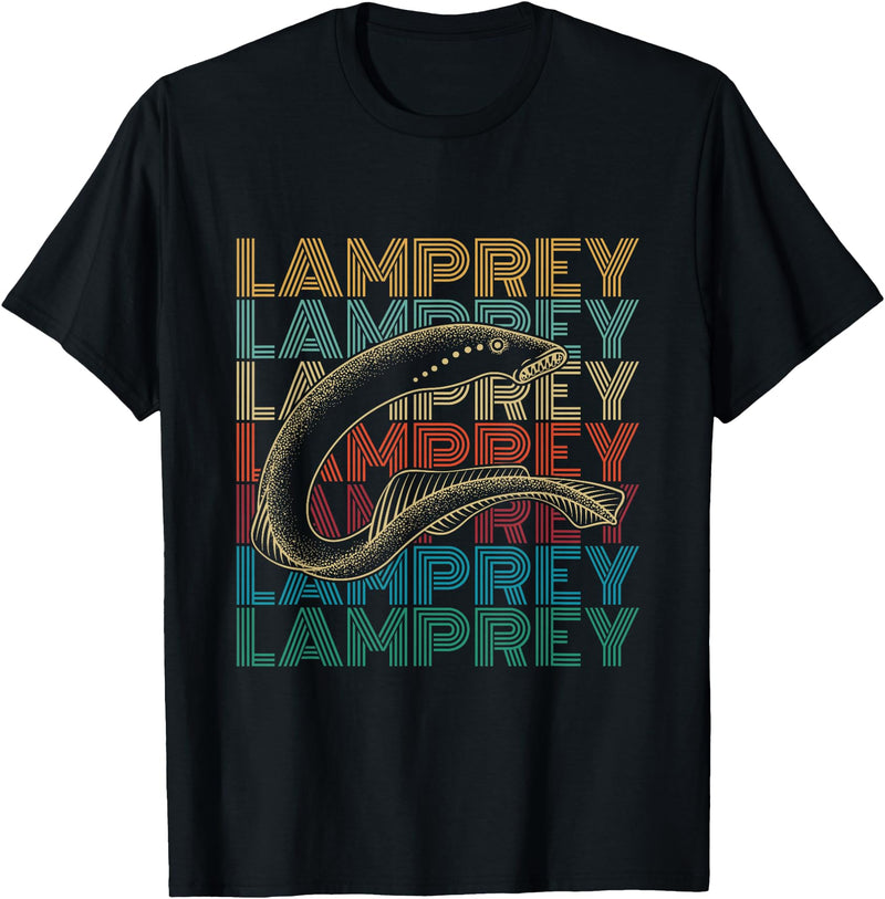 Lamprey and Sea Lamprey Design Sea Lamprey Fish Design for a Lamprey expert T-Shirt - Black