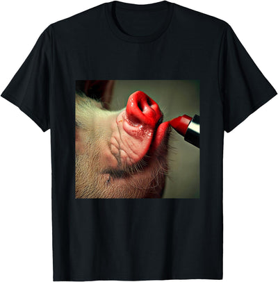 Lipstick on a Pig Slogan T-Shirt