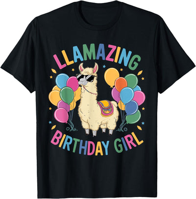 Llamazing Birthday Gifts Llama Llama Birthday LLamazing Party Llama Balloons T-Shirt