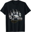 One Nature Designs Touching Ghost of the Spirit Bear Paw T Shirt T-Shirt - Black