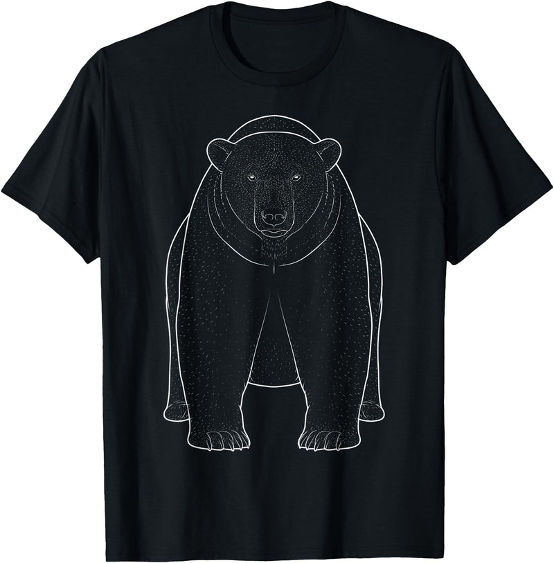 ZoofanatiK Animal Polar Bear Lover Graphic T-Shirt - As Pictured