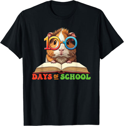 Funny Guinea Pig 100th Day Of School Teacher Womens Mens T-Shirt