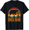 Aneisha Family Bear Matching Tee Uncle Bear Family Bear Matching T-Shirt - Black