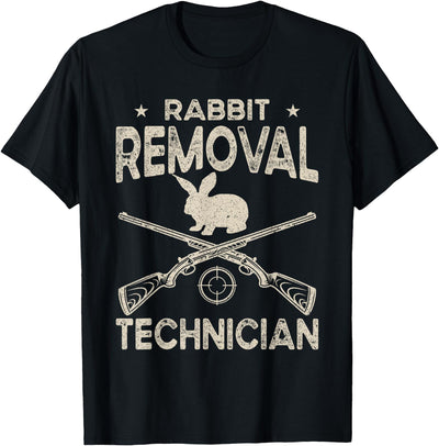 Rabbit Removal Technician Crossed Rifles T-Shirt