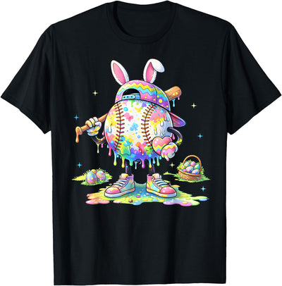 Easter Baseball Bunny Mascot T-Shirt