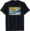 Funny Retro Vintage Surfing a Great Wave Pet Rabbit Lover Hoodie in Black