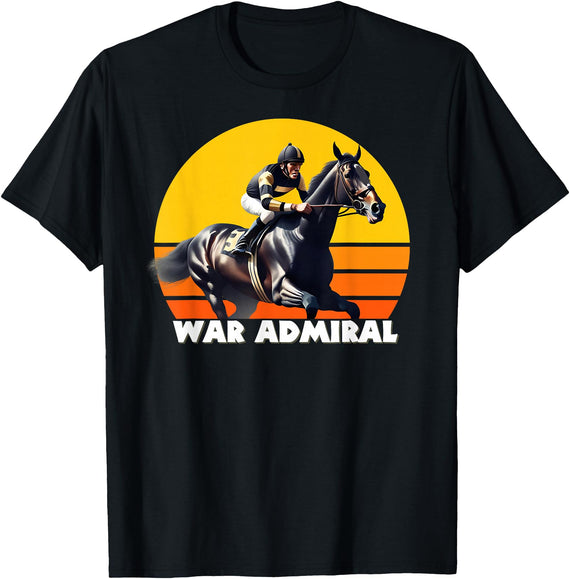 Handicapping Horse Gear War Admiral Horse, Thoroughbred, Del Mar, Santa Anita Shirt T-Shirt - Black