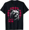 Papa & Mama Bear Outfit Papa Bear Pajama Red Buffalo Plaid T-Shirt - As Pictured