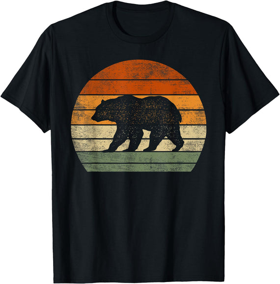 Cute Bear Clothes For Girls Boys Kids Bear Gifts For Women Men Polar Bear Wildlife Print Graphic T-Shirt - Black