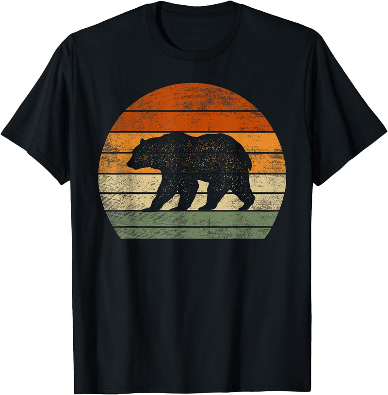 Cute Bear Clothes For Girls Boys Kids Bear Gifts For Women Men Polar Bear Wildlife Print Graphic T-Shirt - Black