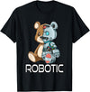 Robot Bear Machine Funny Bear Robot Robotic Cuddling Cyborg T-Shirt - Black