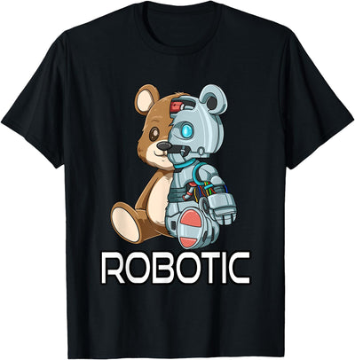 Funny Bear Robot Robotic Cuddling Cyborg T-Shirt