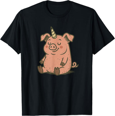 Unicorn Pig Costume for Funny Pigs and Unicorns Lovers T-Shirt