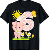 Cute Piglets Pig Barn Farm Birthday Party Supplies Pig 6th Birthday Girl 6 Year Old Birthday Cute Piglet Bday T-Shirt - Black