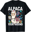 Llama Nurse Lover Gift Co. Alpaca Your Wound Cute Llama Wound Care Nurse T-Shirt - Black