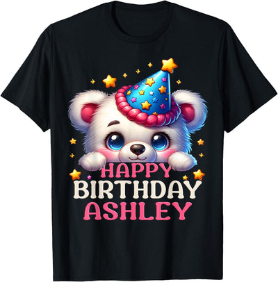Celebrating Ashley's Birthday Party with a cute Teddy T-Shirt