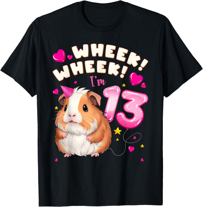 13th Birthday Guinea Pig T-Shirt