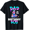Llama Boys Kids Lovers Dad Fathers Creations Llama Birthday T-Shirt; Birthday Boy Shirt for Dad Father T-Shirt - Black