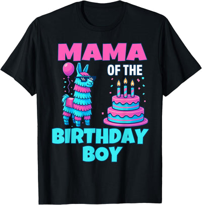 gaming gamer Birthday Llama Pinata Family Apparel mama Birthday Boy Llama Pinata Party family mathing women T-Shirt