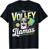CharlIan Minds - LlamaLovers The Volley Llamas Pickleball Funny Llama T-Shirt - Black