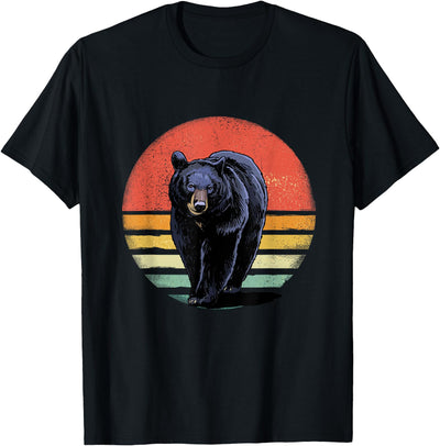 Retro Vintage Black Bear T-Shirt