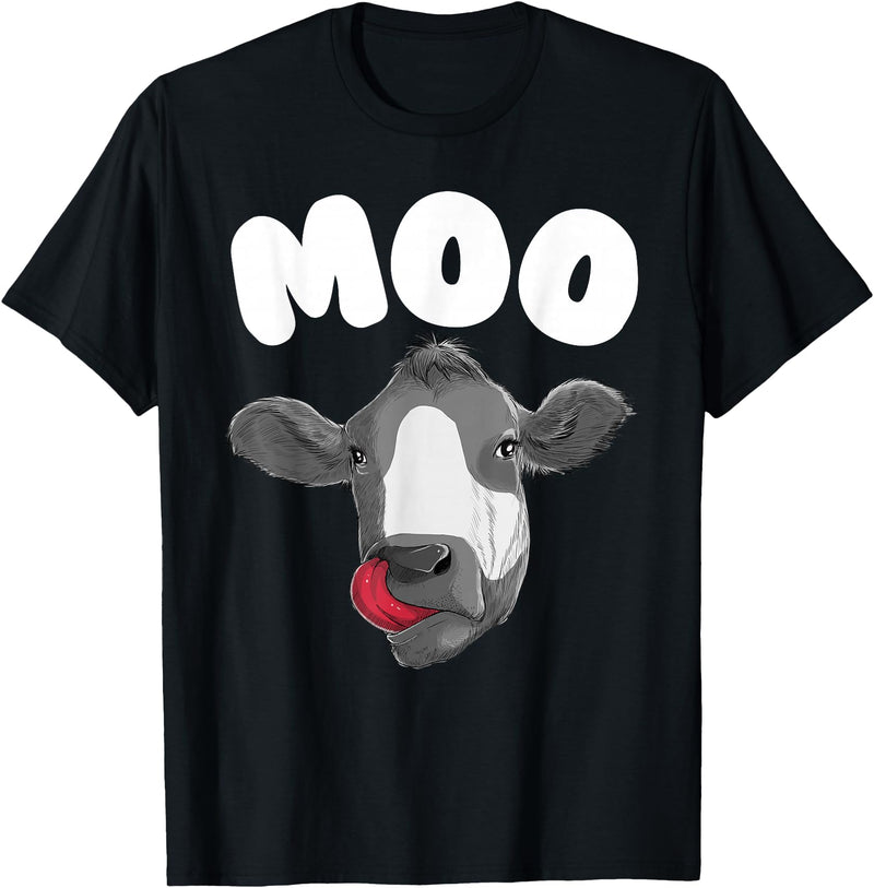 Cow Gift Cow Lover Accessories Cattle Farmer Stuff Funny Cow Design For Men Women Cow Farmer Dairy Farm Animal T-Shirt -