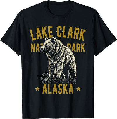 Lake Clark National Park Alaska USA Bear Design T-Shirt