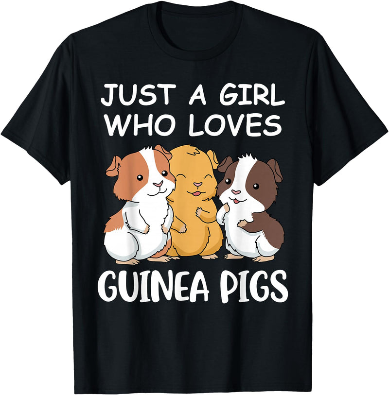 Guinea Pig Gifts & Prints Guinea Pig Shirt Girls Guinea Pig Gifts Women Guinea Pig T-Shirt - Black
