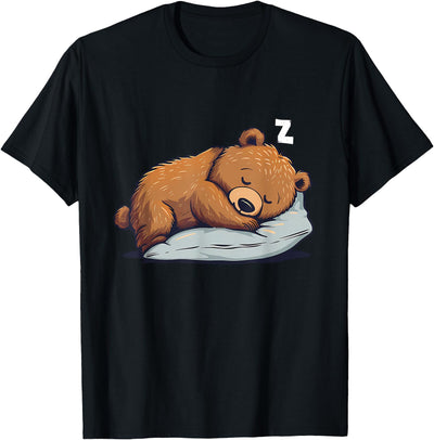 Napping Bear Sleeping Sleepy Bear Cute Bear Sleeping T-Shirt