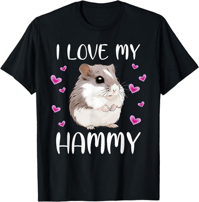 I Love My Hammy Cute Chinese Dwarf Hamster Pet Owner Graphic T-Shirt