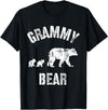 All in the Bear Family Vintage Grammy Bear Grandma With Two 2 Cubs T-Shirt - Black