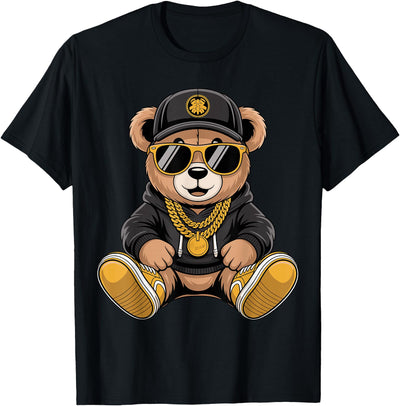 Cool Teddy Bear Hip Hop T-Shirt