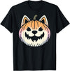 Halloween Cute Shiba Inu Spooky & Creepy Design Spooky Shiba Inu Akita Dog Jack O Lantern Halloween Pumpkin T-Shirt - As