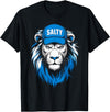 I Liked The Lions Before It Was Cool Tees Blue Lions Salty Wearing Hat Salty Cool Lions Strong Lions T-Shirt - Black