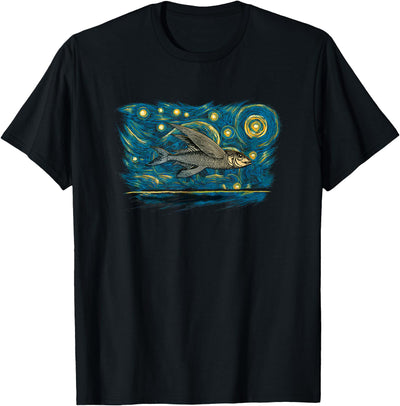 Retro Vintage Style Flying Fish T-Shirt