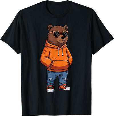 Cool Bear Sunglasses Men Women Kids Boys Girls Youth Teen T-Shirt