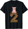 Three Little Pigs Halloween Costume Three Little Pigs Pig 2 Halloween Costume Kids Adults T-Shirt - Black