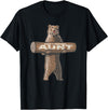Cartba Aunt Co. Bear-y Awesome Aunt Funny Saying Cute Auntie T-Shirt - Black
