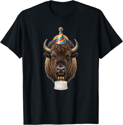 Cow Birthday Party Buffalo Bison Buffalo Birthday T-Shirt