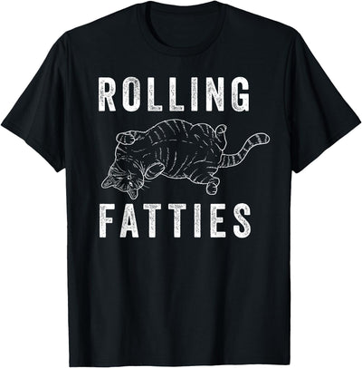 InGENIUS Cat Lover Shirts & Gifts Rolling Fatties Chonk Cat Lover Gift Cat Mom Cat Dad Feline T-Shirt